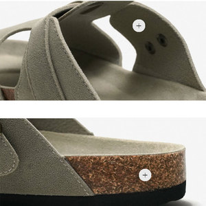 Pantofole Ortopediche <span class=keywords><strong>con</strong></span> Supporto <span class=keywords><strong>Plantare</strong></span> in Sughero Morbido e Fibbia Regolabile per Donne, Sollievo dalla Fascite <span class=keywords><strong>Plantare</strong></span> - Product Image 3