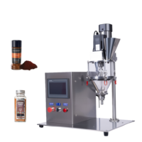 Machine de remplissage semi-automatique de haute précision, vis sans fin, pour le lait, les épices, les cosmétiques, la poudre de café, machines de remplissage de bouteilles, emballage de sacs