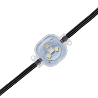Vente flash - Éclairage LED permanent pour extérieur DC12v, étanche IP67, RGB RGBW, 3 LED, 30 mm, décoration de Noël, lumière LED point pixel