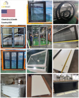 Fenêtres coulissantes sur mesure CBMmart en aluminium à persiennes, double vitrage trempé, grande vue, extra larges, du sol au plafond