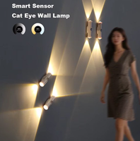 Lampe murale LED rechargeable avec éclairage haut et bas, 3 températures de couleur, intensité réglable, fixation magnétique pour couloir, escalier, chambre
