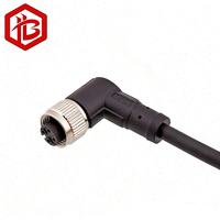 M12 Metallstecker IP68-zertifiziert Kupferkontakt 2A 8-Pin Canbus-Kabel Überzogener Steckverbinder für Solaranlagen FPC-Kabelverbindungen