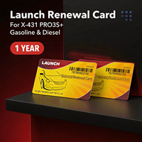 Sistema completo para vehículo, actualización de Software, renovación de tarjeta pin, lanzamiento X431, gasolina y diésel, 12/24V, escáner, 1 año de renovación