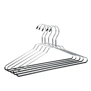 Heavy Duty Metal Clothes Hangers with Non-Slip Rubber Coating for Pants