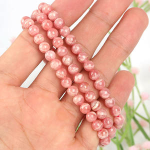 Pulseras de Piedra Roja Natural con Manchas, Venta al por Mayor, Alta Calidad, Tres Anillos, Pulseras de Rodocrosita Argentina para Regalos - Product Image 4