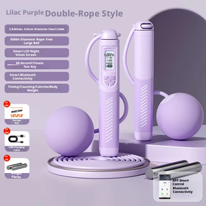 <span class=keywords><strong>Corde</strong></span> à <span class=keywords><strong>sauter</strong></span> intelligente rechargeable par USB, avec <span class=keywords><strong>musique</strong></span> et messages vocaux, <span class=keywords><strong>corde</strong></span> à <span class=keywords><strong>sauter</strong></span> sans fil professionnelle lestée, compteur numérique LED - Product Image 5