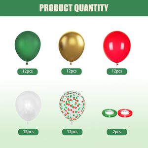 62 pièces/ensemble <span class=keywords><strong>or</strong></span> <span class=keywords><strong>rouge</strong></span> <span class=keywords><strong>et</strong></span> vert ballons ballons de noël vert <span class=keywords><strong>rouge</strong></span> <span class=keywords><strong>et</strong></span> <span class=keywords><strong>or</strong></span> <span class=keywords><strong>ballon</strong></span> arc Kit décorations de fête de noël - Product Image 2