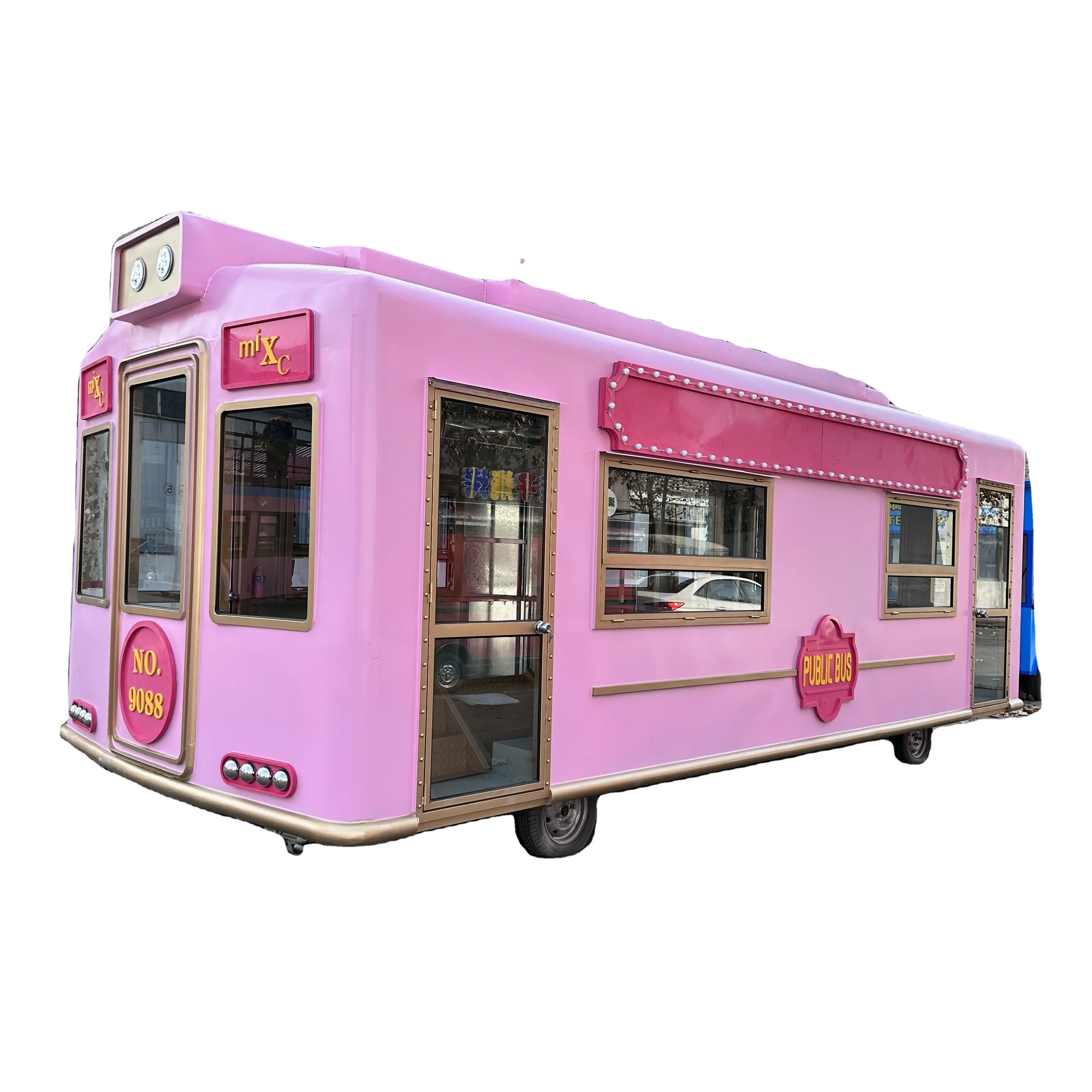 Электрический четырехколесный вагон-ресторан, мобильный киоск для барбекю, жареная струна, холодная еда, купить мобильный грузовик