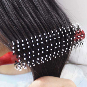 Nouvelle brosse à <span class=keywords><strong>cheveux</strong></span> cylindrique avec poils de sanglier pour <span class=keywords><strong>cheveux</strong></span> longs, courts, <span class=keywords><strong>bouclés</strong></span> ou raides, pour femmes, hommes et enfants, pour sécher, coiffer et boucler - Product Image 5