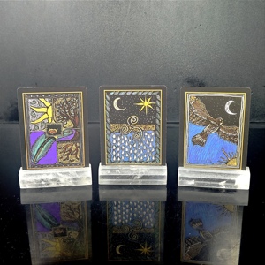 Fanshi Factory's Business & Love Theme Crystal Card Holder Tarot Deck Photo Base Model Handcrafted Crystal Crafts for Home Decor