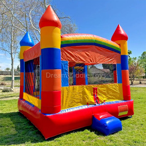 Tobogán inflable de PVC rojo unisex, tobogán de Castillo, de 4m cable de alimentación, <span class=keywords><strong>trampolín</strong></span> de salto al aire libre para niños - Product Image 2