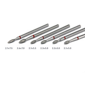 2,3mm Edelstahl-Diamantfräser Runde Form Nagelbohrer Professionelle Maniküre-Pediküre-Werkzeuge zur Nagelhautreinigung - Product Image 3