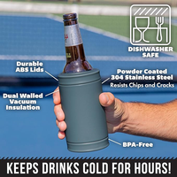 Glacière isotherme 3 en 1, taille universelle pour les canettes de 12 oz, les canettes fines et les bouteilles