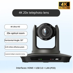 Caméra de vidéoconférence PTZ 1080P, caméra grand angle USB avec fonction Pan Tilt <span class=keywords><strong>Zoom</strong></span> pour réunions d'affaires, diffusion en direct, éducation - Product Image 6