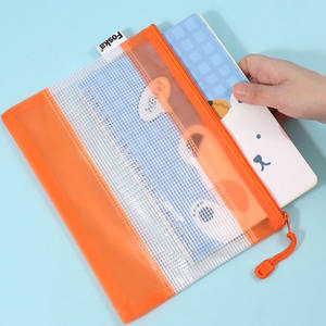 Pochettes à fermeture éclair en plastique coloré FOSKA, PVC de qualité supérieure, A5 A4, pour le rangement et le transport de documents importants ou de livres - Product Image 5