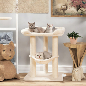 Árbol para Gatos Grande y Clásico, Ecológico, para Gatos Maine Coon de Interior, Material de Papel, Rascador de Sisal, Cama Suave, Cartón - Product Image 3