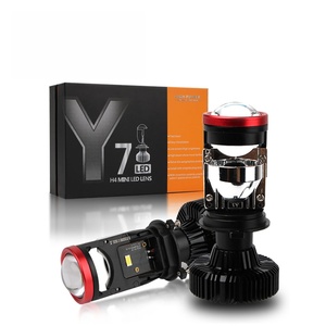 Phare automobile universel super lumineux Y7 H4 avec 8000 lumens 6000K-6500K LED Fisheye pour voitures et motos - Product Image 2