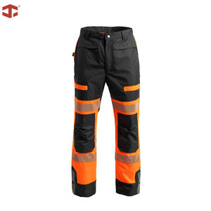 High Visibility Cargo <strong>Pants</strong> <strong>Men</strong> Ripstop <strong>Work</strong> Trousers Reinforced Knee Utility Pocket Warehouse Logistics Uniform - Product Image 1