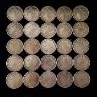 Moneda de Dólar Morgan Antigua de EE. UU. de 26 g, Réplica de Moneda de Plata de la Libertad de Morgan, Dinero Antiguo de EE. UU.