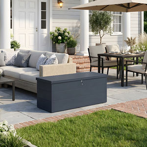 Bac de rangement de <span class=keywords><strong>jardin</strong></span> extérieur grande capacité, conteneurs de rangement de patio en métal, <span class=keywords><strong>coffre</strong></span> à coussins, <span class=keywords><strong>coffre</strong></span> à outils de <span class=keywords><strong>jardin</strong></span> - Product Image 3