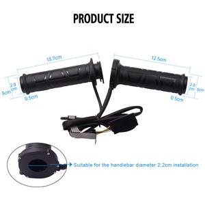 Nouvelle Housse de Guidon Chauffante Électrique 12V en Caoutchouc pour Moto, Modèle Automne-Hiver, pour Guidons de 22mm et 24mm - Product Image 2