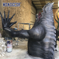 Sculpture d'art géante extérieure WONDECOR, monstre extraterrestre, sculpture en fibre de verre