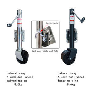 Vente en gros de crics latéraux de remorque de haute qualité de 1500 à 2000 livres, roue jockey en acier de 6 à 8 pouces pour <span class=keywords><strong>caravane</strong></span>, bateau, camping-car, accessoires de remorque - Product Image 3