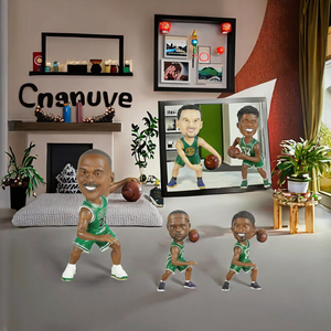 Statuette de basket-ball personnalisée en résine, figurine des superstars <span class=keywords><strong>James</strong></span> et Curry - Product Image 3