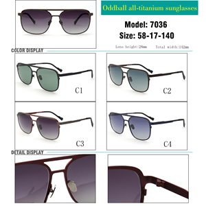 7036 nuevas <span class=keywords><strong>gafas</strong></span> de sol <span class=keywords><strong>Polaroid</strong></span> de titanio de color rectangular retro con personalidad de lujo de gama alta para hombres y mujeres <span class=keywords><strong>gafas</strong></span> de lectura - Product Image 5