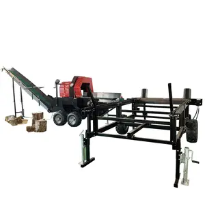 30ton Automatische Brandhout Splitting Machine Hout Log Spliter Splitter Voor Verkoop