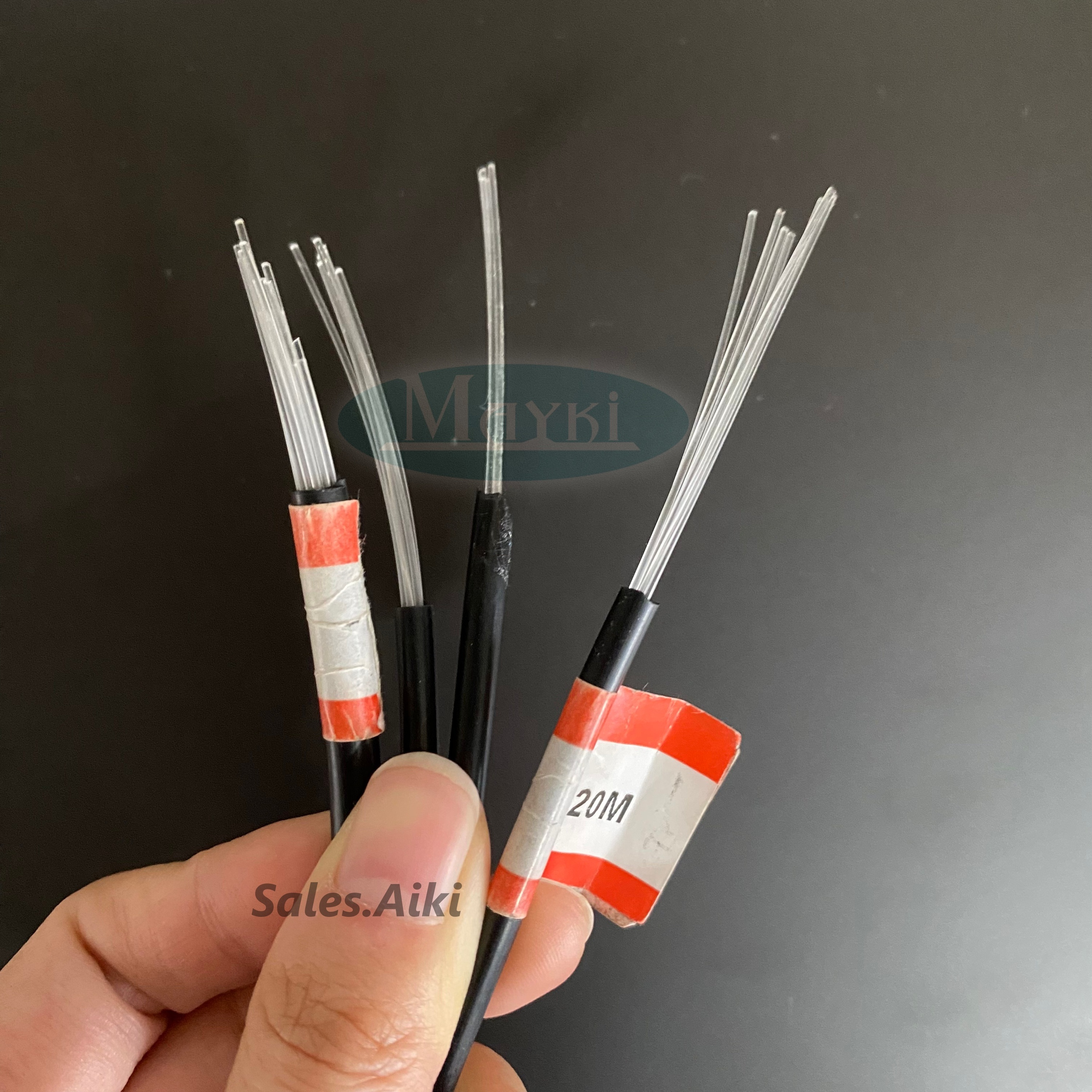 PMMA Multi-Core End Glow Optic Fiber With Black Jacket Room Starry Sky Ceiling Multi-Core Plastic Optical Fiber Cable