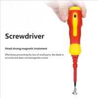 Jeu de tournevis isolants polyvalents 15 en 1, kit d'outils ménagers pour électricien industriel OEM, bricolage