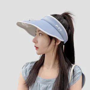 Chapeau pare-soleil en coton pour femmes, nouveau Design bord de pêche, protection pour le voyage, la plage, Rechargeable, pour l'extérieur, vide, visière