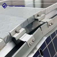 Support de montage solaire OEM pour panneaux photovoltaïques – Pince de fixation intermédiaire pour toiture