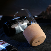 Verre à vin glacé à double paroi pour bière fraîche, boissons congelées, boissons réfrigérées - Utilisation pour les fêtes, capacité 160 ml/500 ml