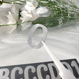 Étiquettes autocollantes en plastique givré A4 imperméables pour lettres et chiffres, idéales pour la décoration de fêtes et festivals, feuille d'autocollants DIY à forte adhérence - Product Image 2