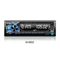 Autoradio universel 1din avec écran LCD, stéréo, amplificateur MP3, subwoofer, FM, appels mains libres 6602