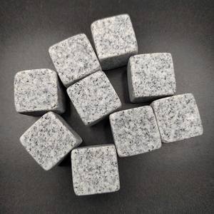 Bloc de glace en <span class=keywords><strong>granit</strong></span> personnalisé, marbre naturel, cadeau de fête, pierres gelées, vin, pierre glacée, Whisky Cubes, DD1036 - Product Image 1