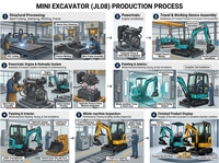 Mini-chargeuse-pelleteuse de haute qualité 4x4, petite chargeuse-pelleteuse avec garantie de 2 ans, matériel industriel pour usage agricole et domestique