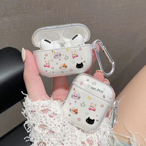 <span class=keywords><strong>Coque</strong></span> de style chat mignon pour <span class=keywords><strong>Airpods</strong></span> pour <span class=keywords><strong>Airpods</strong></span> 1-4 Pro 2022 Funny Soft Earphone Covers <span class=keywords><strong>Anime</strong></span> Funda Couque - Product Image 1