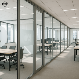 Mamparas de Oficina Modernas de Aluminio Graki con Absorción Acústica y Diseño Ecológico - División de Espacios Elegante y Funcional - Product Image 1