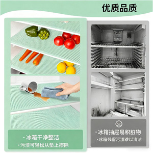 Nueva Alfombrilla de Silicona para Estante de Refrigerador, Rectangular, Azul Verde, Semitransparente, Impermeable, Organizador de Refrigerador, Forro Cortable - Product Image 2