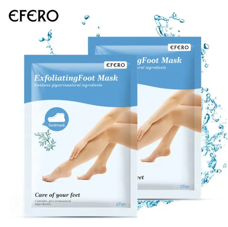 EFERO Feet Peel Mask Whitening Moisturizing Masks for Foot SPA Patches Exfoliating Foot Masks Peeling Dead Skin Pedicure Socks