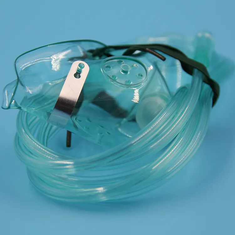 Non-rebreather maschera di ossigeno semplice maschera di ossigeno con borsa serbatoio Maschera con cinturino elastico Regolabile clip del naso