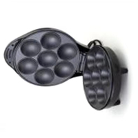 Appareil de cuisine en acier inoxydable, plaque de cuisson triangulaire, machine à cupcakes EGG 110V pour tartes aux œufs, beignets, mini-gâteaux