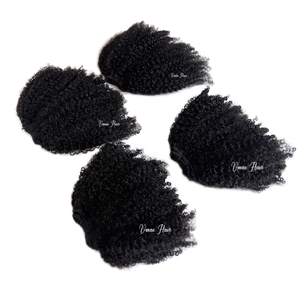 Vmae <span class=keywords><strong>Afro</strong></span> riccio caldo di vendita 100g peso personalizzato piccolo kinki crudo <span class=keywords><strong>Afro</strong></span> crespo molletta vergine indiana In extension per capelli umani - Product Image 5