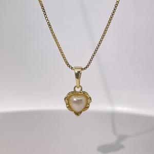 Collier pendentif cœur en perles plaqué or Tianyu Gems pour femmes, bijoux délicats et romantiques, charme élégant, cadeau de mode - Product Image 1