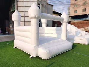 Gorila inflable de PVC blanco adulto para casa hinchable de boda/castillo inflable - Product Image 4