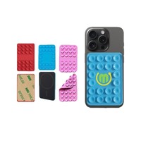 Support de téléphone magnétique en silicone à ventouse double face avec logo personnalisé, cadeau promotionnel