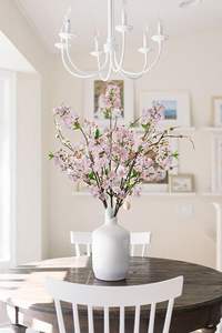 Flores Artificiales de Sakura, Flores de Simulación de Flor de Cerezo y Melocotón para Decoración de Bodas, Flores de Seda de Alta Calidad - Product Image 5